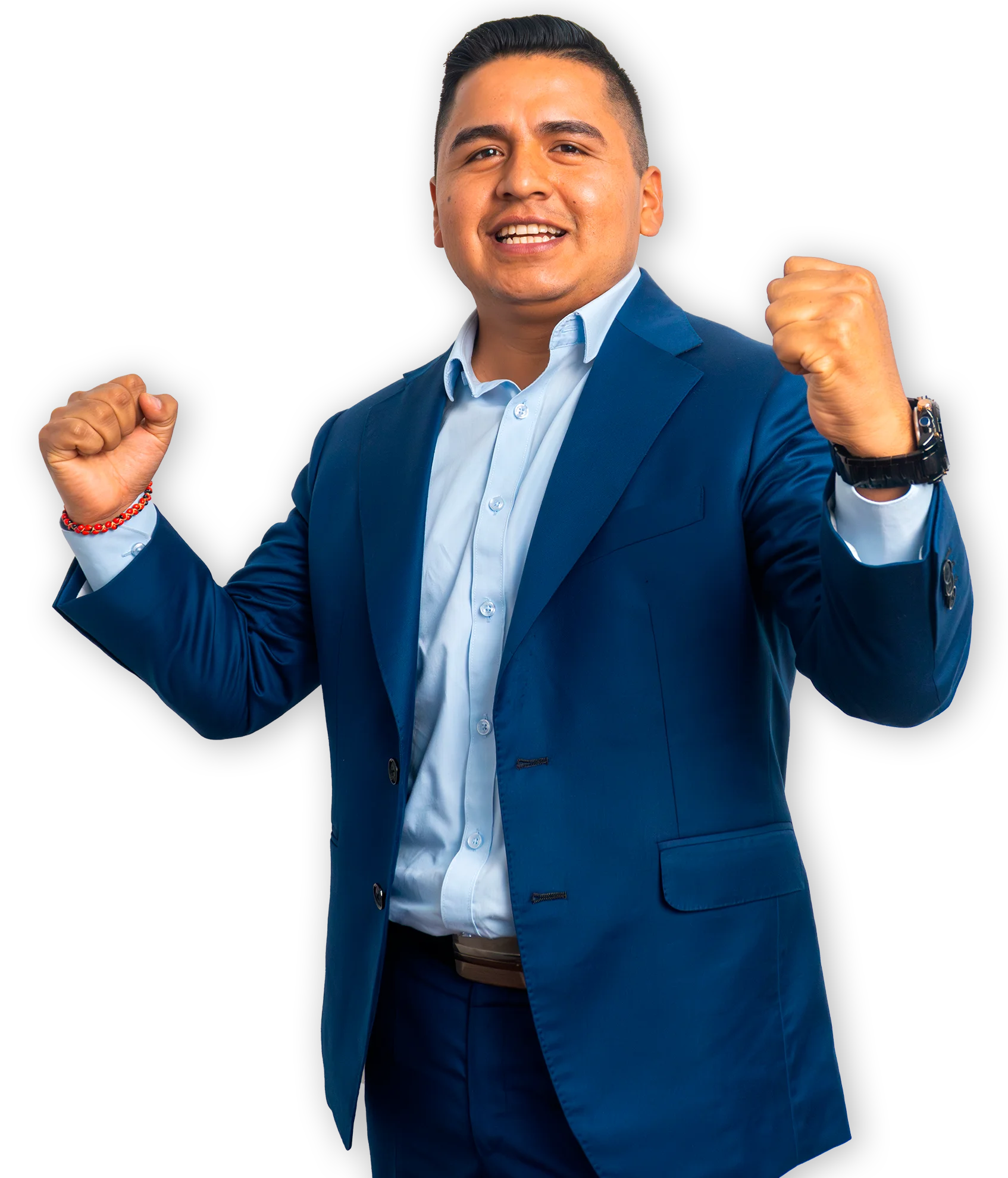 Agente inmobiliario de Dominick Pro sonriendo profesionalmente